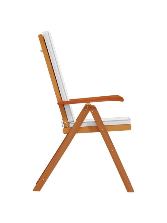 Dārza krēsls 6 pcs brūna 57 x 71.5 x 104cm masīvs tīkkoks
