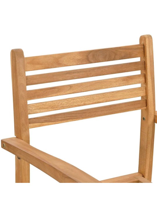 Dārza ēdamgalds 5 pcs brūna masīvs tīkkoks