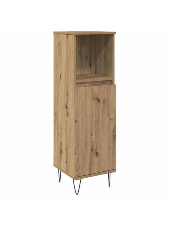 Vannas istabas mēbeļu komplekts ar durvīm 3 pcs artisānā ozols