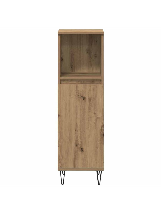 Vannas istabas mēbeļu komplekts ar durvīm 3 pcs artisānā ozols