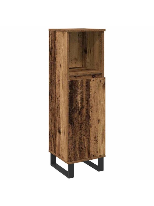 Vannas istabas mēbeļu komplekts 3 pcs brūna 30 x 30 x 180 cm