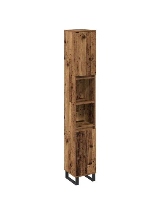 Vannas istabas mēbeļu komplekts 3 pcs brūna 30 x 30 x 180 cm