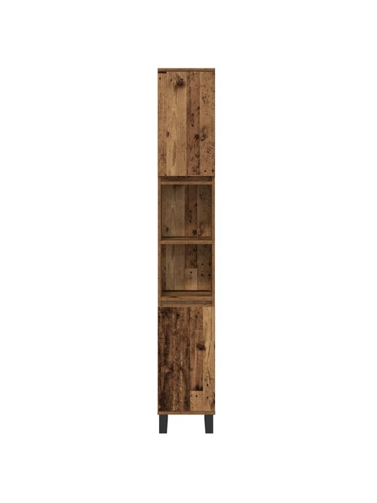 Vannas istabas mēbeļu komplekts 3 pcs brūna 30 x 30 x 180 cm