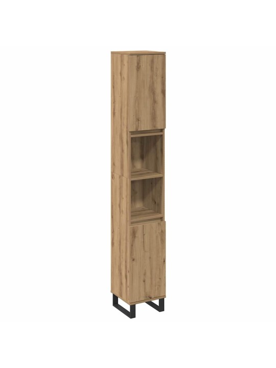 Vannas istabas mēbeļu komplekts 3 pcs brūna 30 x 30 x 180 cm