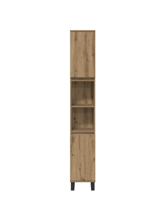 Vannas istabas mēbeļu komplekts 3 pcs brūna 30 x 30 x 180 cm