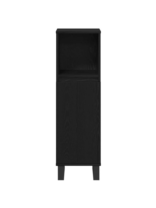 Vannas istabas mēbeļu komplekts 3 pcs melna 30 x 30 x 180 cm