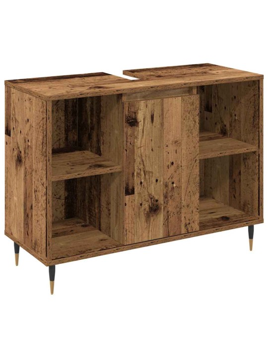 Vannasistabas mēbeļu komplekts 3 pcs vecs koks 30 x 30 x 180 cm