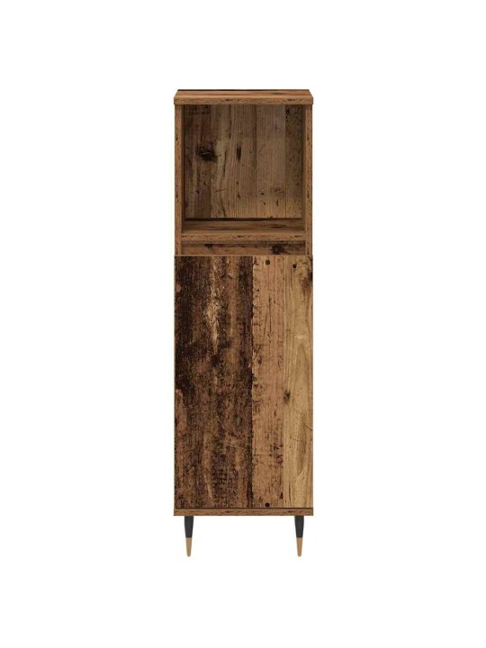 Vannasistabas mēbeļu komplekts 3 pcs vecs koks 30 x 30 x 180 cm