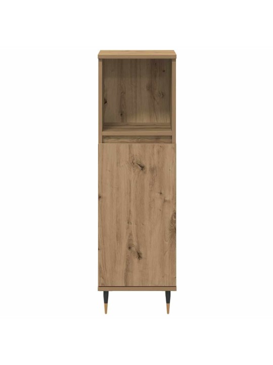 Vannasistabas mēbeļu komplekts ar durvīm 3 pcs artisānā ozols