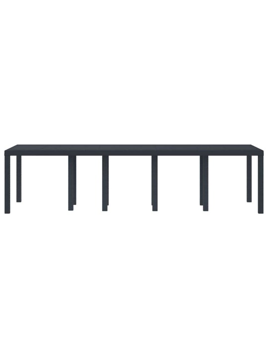 Dārza galds antracīts 300 x 100 x 73 cm poliratāns