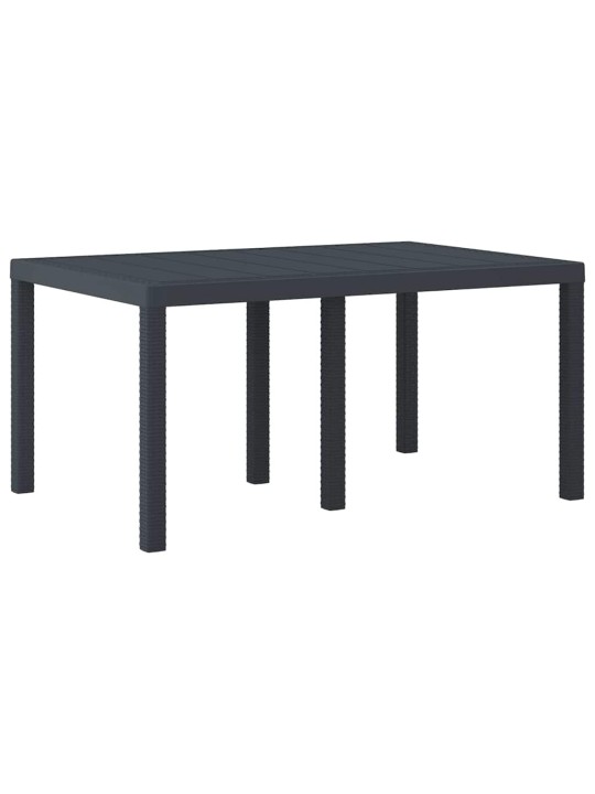 Dārza ēdamgalds 7 pcs antracīts polt rattan