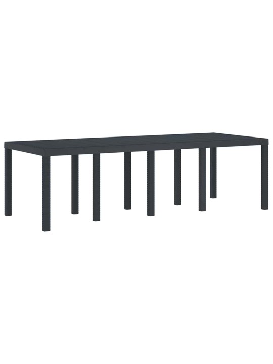 Dārza ēdamgalds 11 pcs antracīts polt rattan
