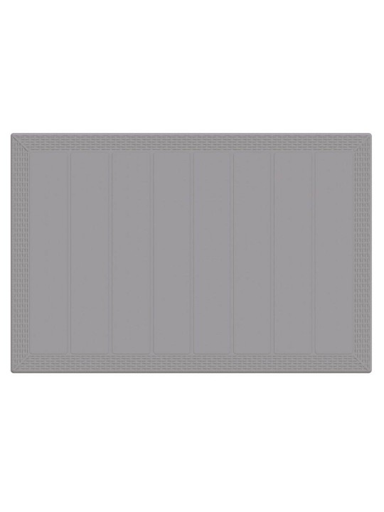 Dārza ēdamgalds 5 pcs gaiši pelēks polt rattan