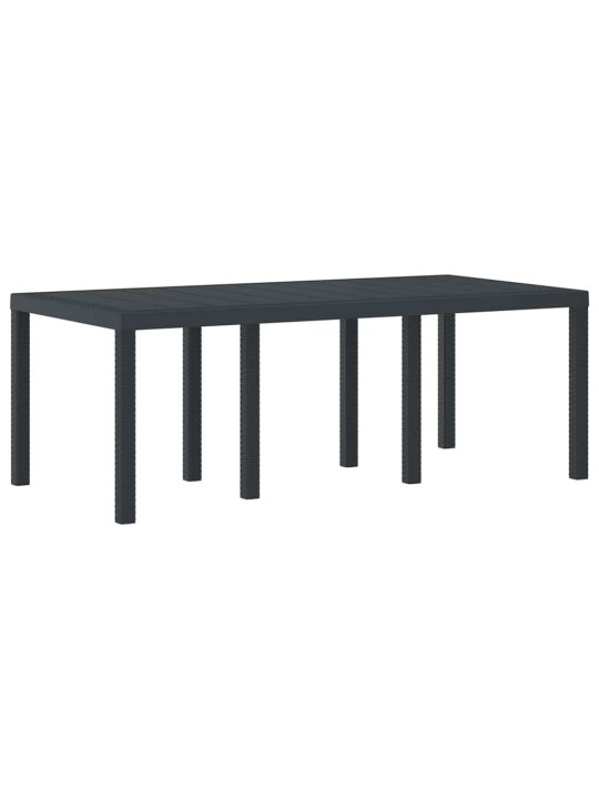 Dārza ēdamgalds 7 pcs antracīts polt rattan
