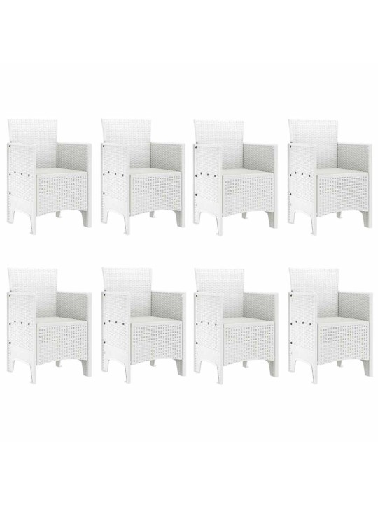 Dārza ēdamgalds 9 pcs gaiši pelēks polt rattan