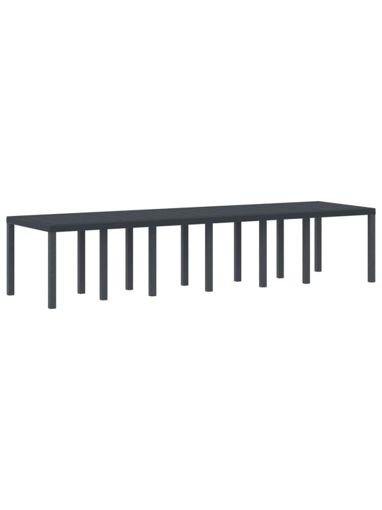 Dārza ēdamgalds 13 pcs antracīts polt rattan