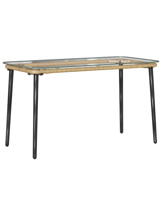 Dārza mēbeļu komplekts ar spilvenu 4 pcs melns un anthracite