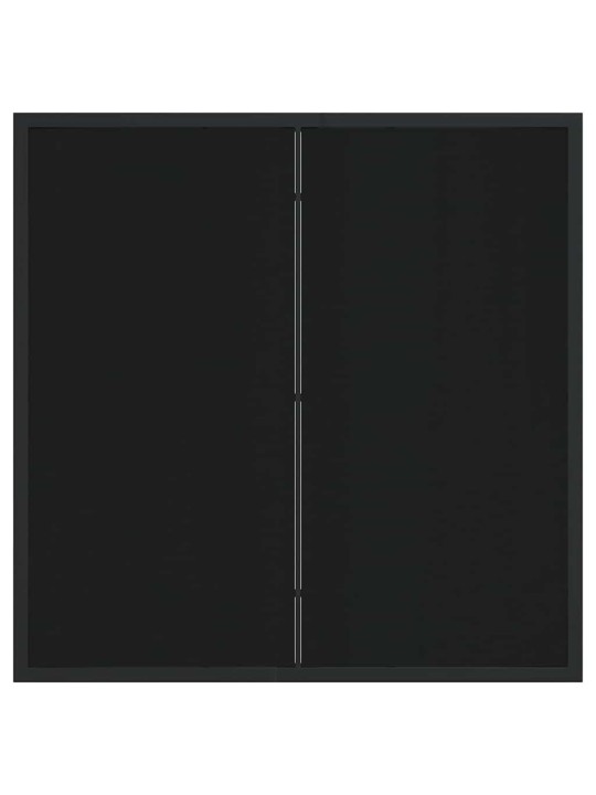 Dārza ēdamgalds 5 pcs melna hdpe