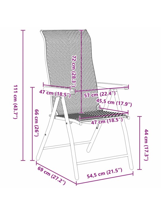 Dārza ēdamgalds 5 pcs melnā kafija poliūtu rotangpalma