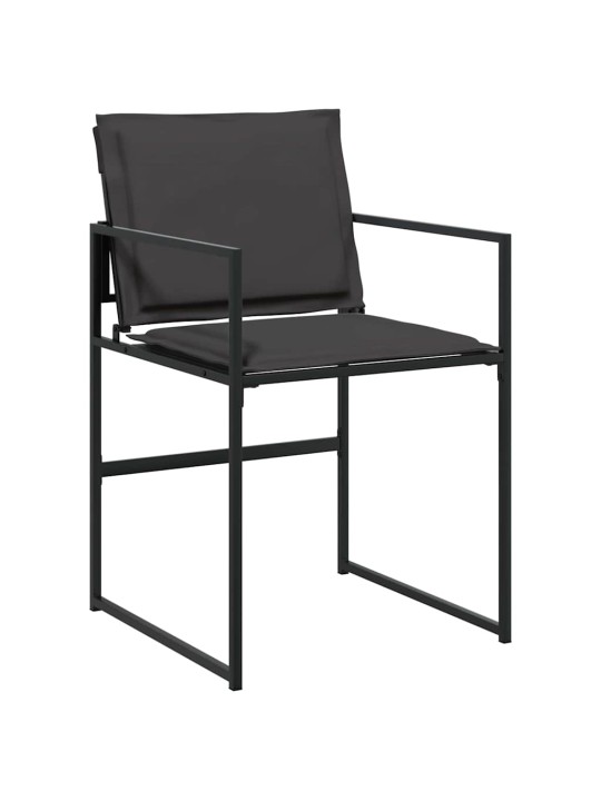 Dārza ēdamgalds 5 pcs melna 140 x 70 x 73 cm