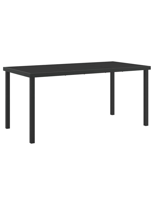 Dārza ēdamgalds 5 pcs balts 160 x 80 x 73 cm