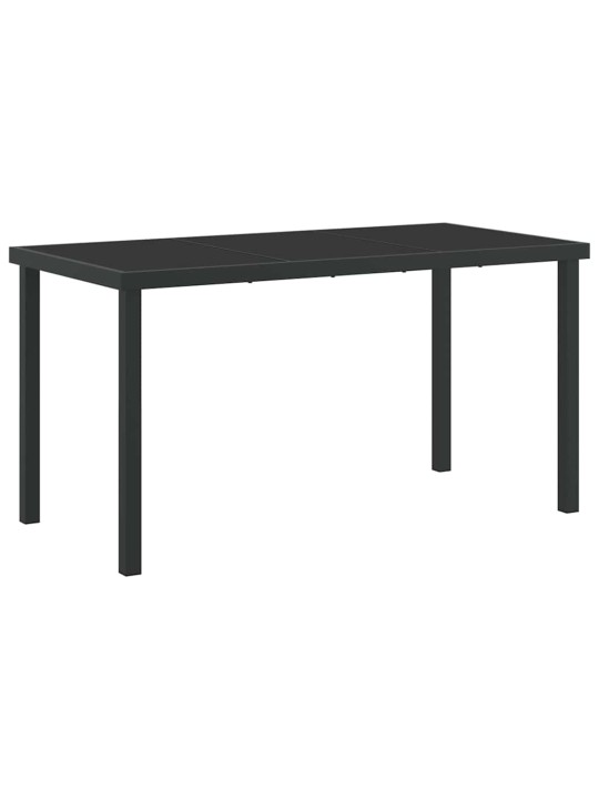 Dārza ēdamgalds 5 pcs balts 140 x 70 x 73 cm