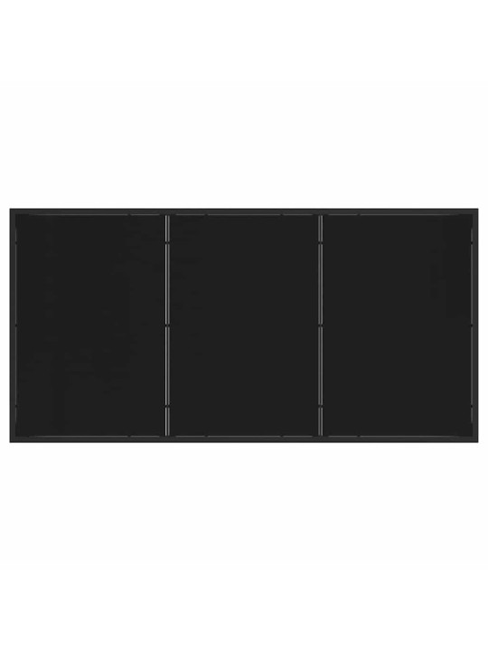 Dārza ēdamgalds 5 pcs melna poliratāns