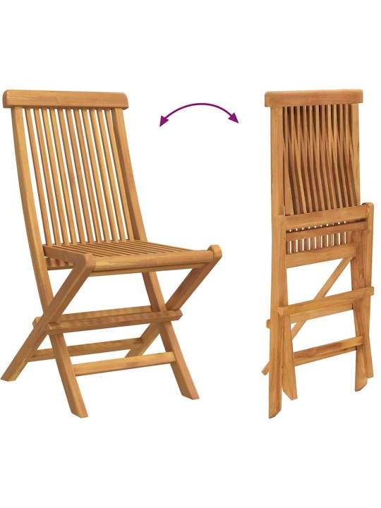 Dārza ēdamgalds 5 pcs brūna 160 x 80 x 75 cm masīvs tīkkoks