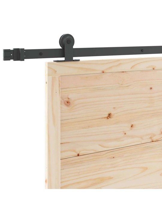 Slīdošās durvis brūna 90 x 208 cm priedes masīvkoks