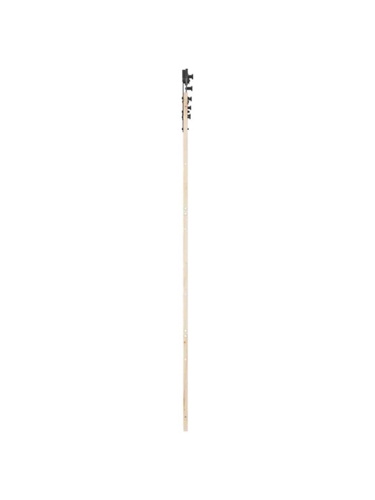 Slīdošās durvis brūna 80 x 208 cm priedes masīvkoks