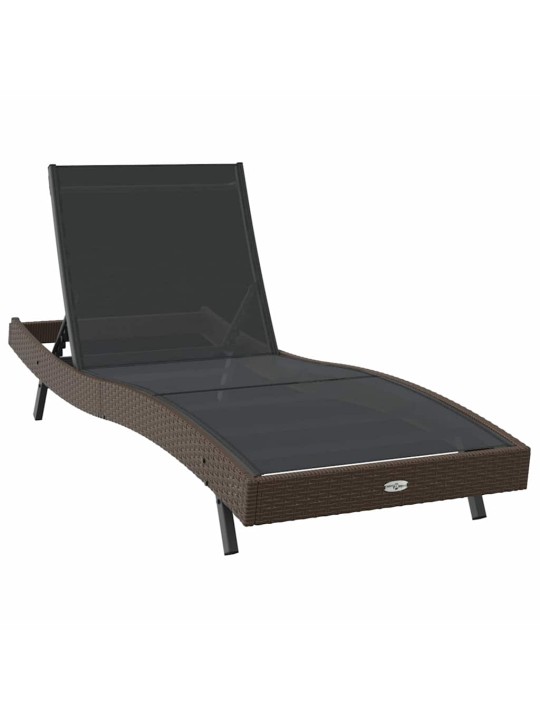 Sauļošanās krēsli 3 pcs brūna 40 x 40 x 40.5 cm poliratāns