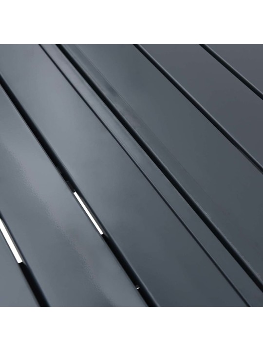 Pagarināmais galds 2 pcs antracīts 210 x 90 x 73 cm tērauds