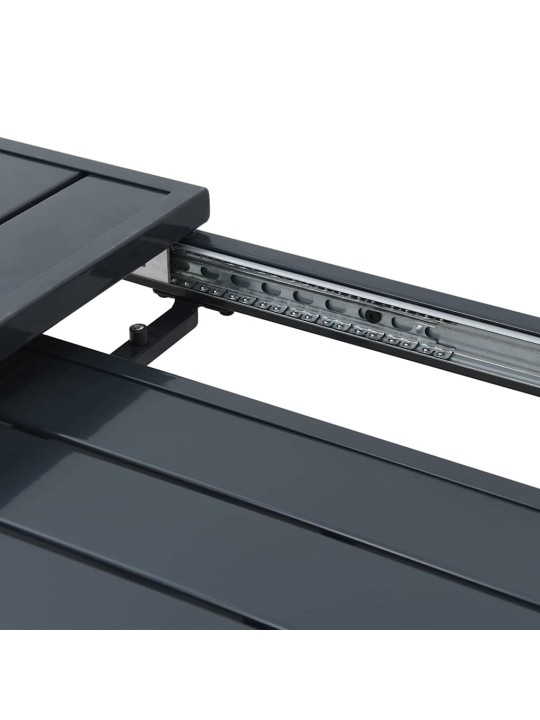 Pagarināmais galds 2 pcs antracīts 210 x 90 x 73 cm tērauds