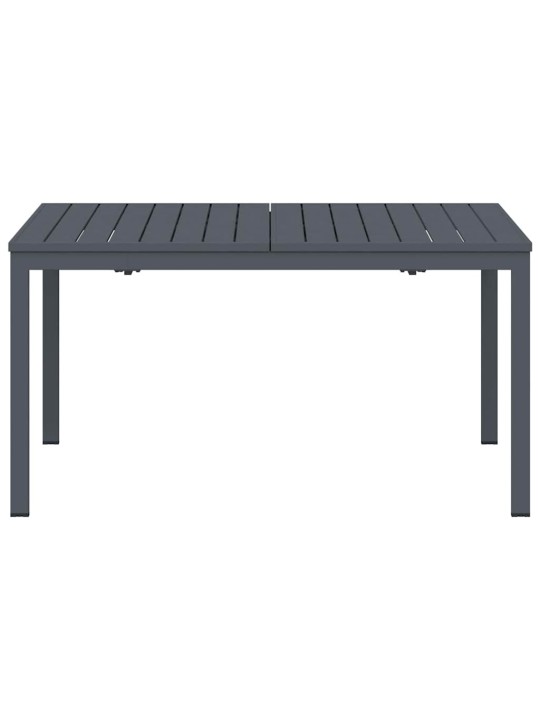 Pagarināmais galds 2 pcs antracīts 210 x 90 x 73 cm tērauds
