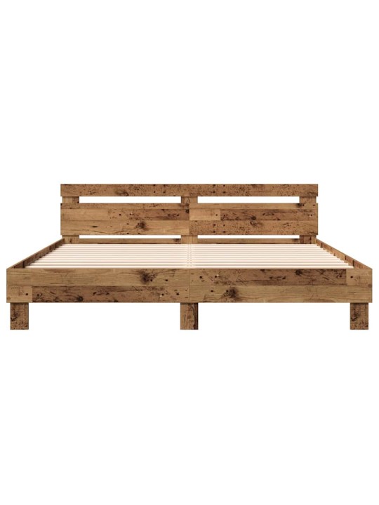 Gultas rāmis vecs koks 180 x 200 cm inženierijas koks