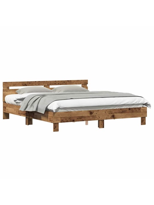 Gultas rāmis vecs koks 180 x 200 cm inženierijas koks