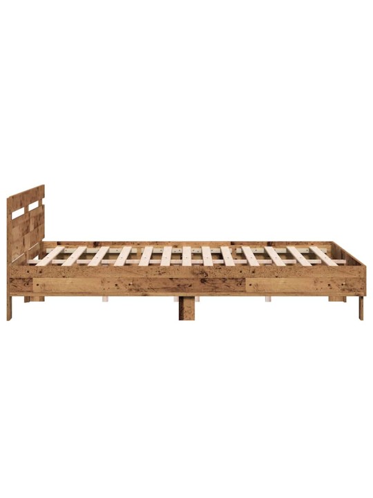 Gultas rāmis vecs koks 180 x 200 cm inženierijas koks