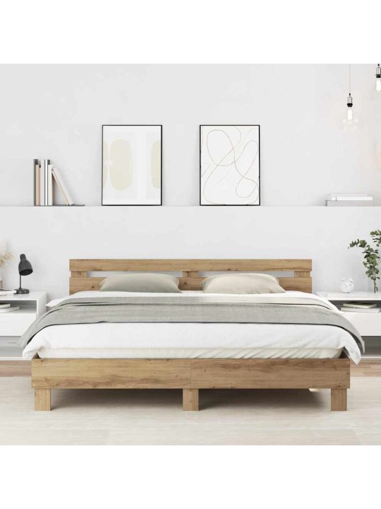 Gultas rāmis artisānā ozols 180 x 200 cm inženierijas koks