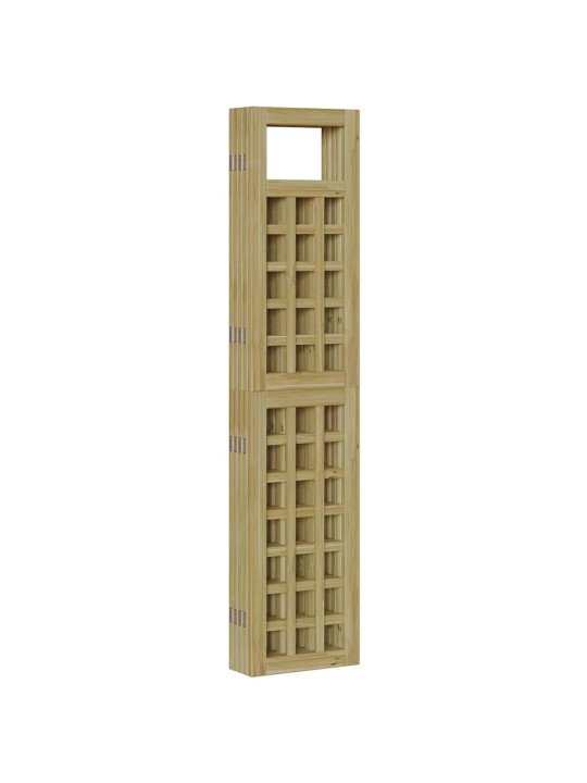 Āra privātuma ekrāns saliekams manuāls 5 pcs brūna 200 x 180 cm