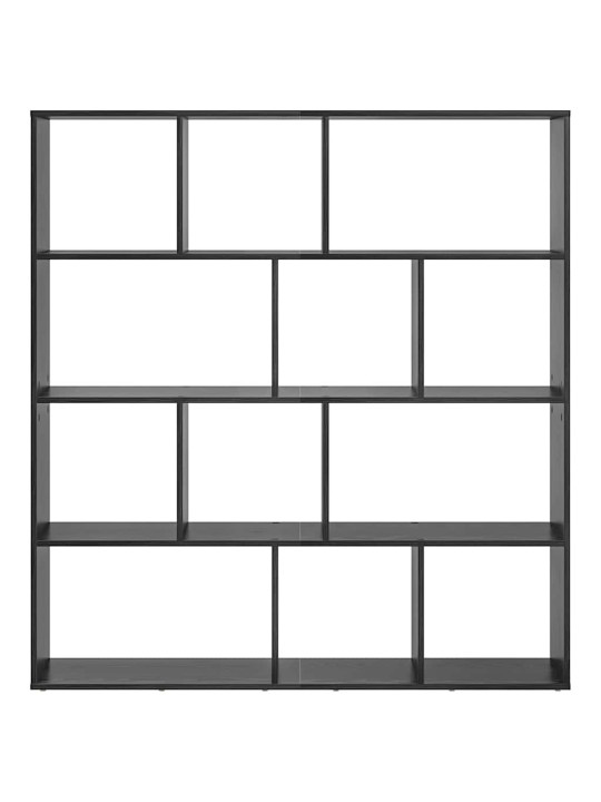 Grāmatplaukts melns ozols 132 x 29 x 141.5 cm inženierijas koks