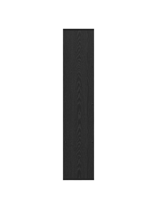 Grāmatplaukts melns ozols 132 x 29 x 141.5 cm inženierijas koks