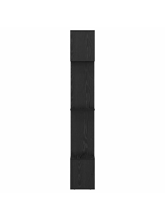 Grāmatplaukts melns ozols 92 x 29 x 188 cm inženierijas koks