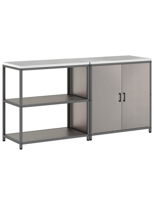 Virtuves glabāšanas komplekts 2 pcs rūsa 180 x 50 x 92 cm