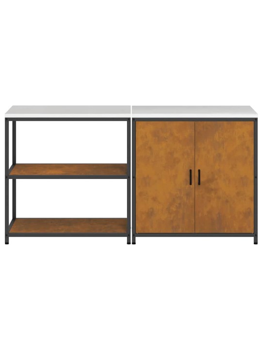 Virtuves glabāšanas komplekts 2 pcs rūsa 180 x 50 x 92 cm