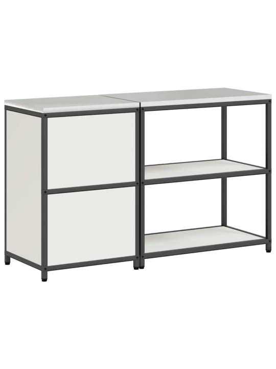 Virtuves glabāšanas komplekts 2 pcs balta 150 x 50 x 92 cm