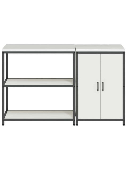 Virtuves glabāšanas komplekts 2 pcs balta 150 x 50 x 92 cm