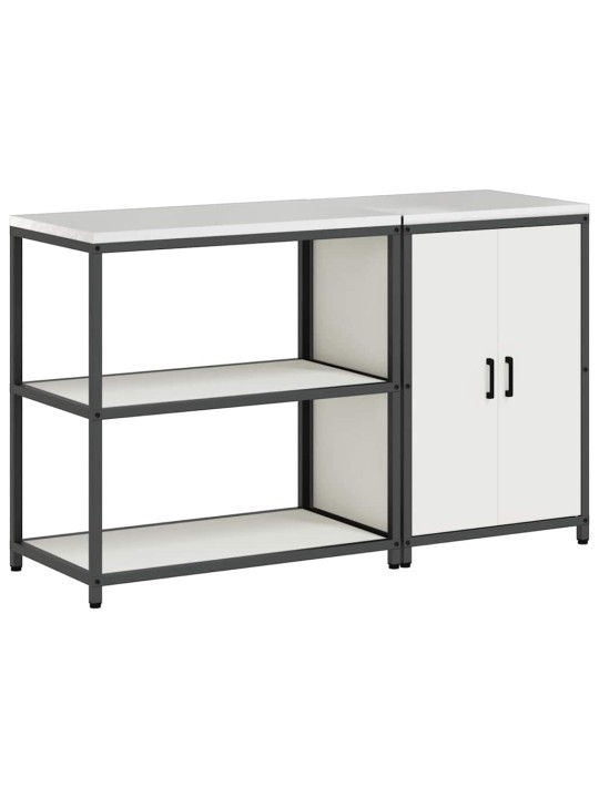 Virtuves glabāšanas komplekts 2 pcs balta 150 x 50 x 92 cm