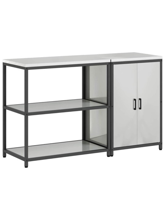 Virtuves glabāšanas komplekts 2 pcs sudrabs 150 x 50 x 92 cm