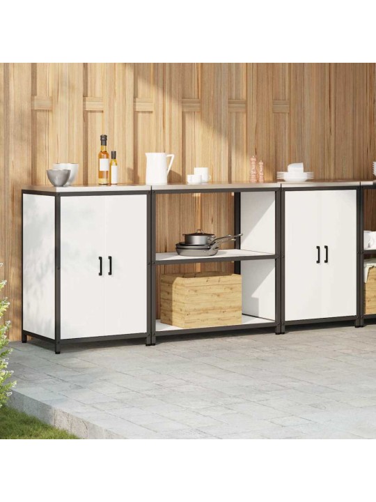 Virtuves glabāšanas komplekts 3 pcs balta 210 x 50 x 92 cm
