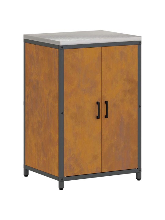 Virtuves glabāšanas komplekts 3 pcs rūsa 210 x 50 x 92 cm